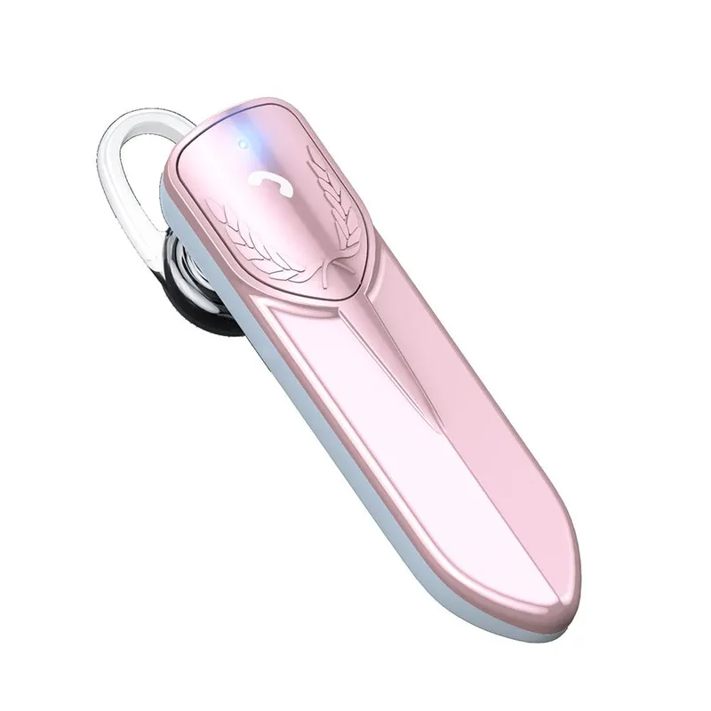 Business Wireless Bluetooth 5.2-hörlurar Stereo-hörlurar med handsfree-samtal Brusreducering Mic Drive-hörlurar Lång standby rosa