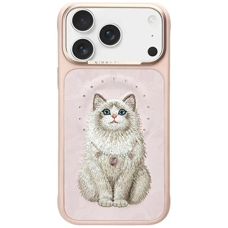 Nimmy Mobilskal För iPhone 17 Pro MagSafe Lucky Fashion Cat – Rosa