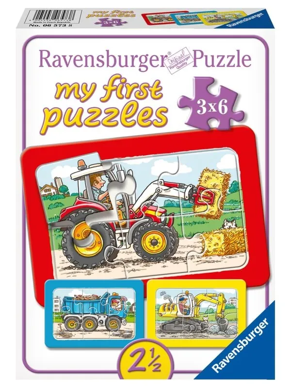 Ravensburger Pussel - My First - 3×6 Bitar - Arbete