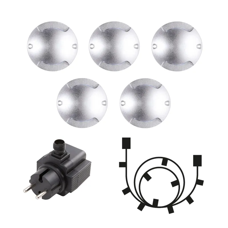 Lightson - Zenit Duo 5-pack - Lightson trädgårdssystem - Silver