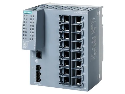 Siemens 6GK5216-0BA00-2AC2, hanterad, L2, Fast Ethernet (10/100)