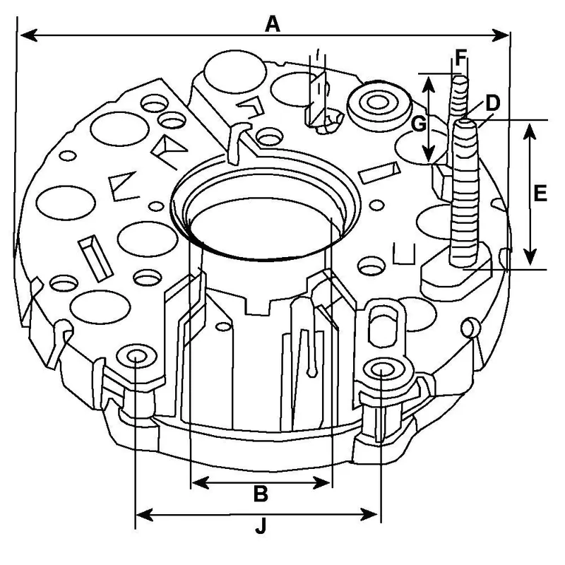 HC-Cargo F 032 130 603 Likriktare, generator