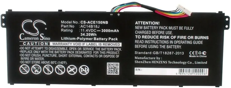Batteri till Acer Aspire E11 11.4V mfl