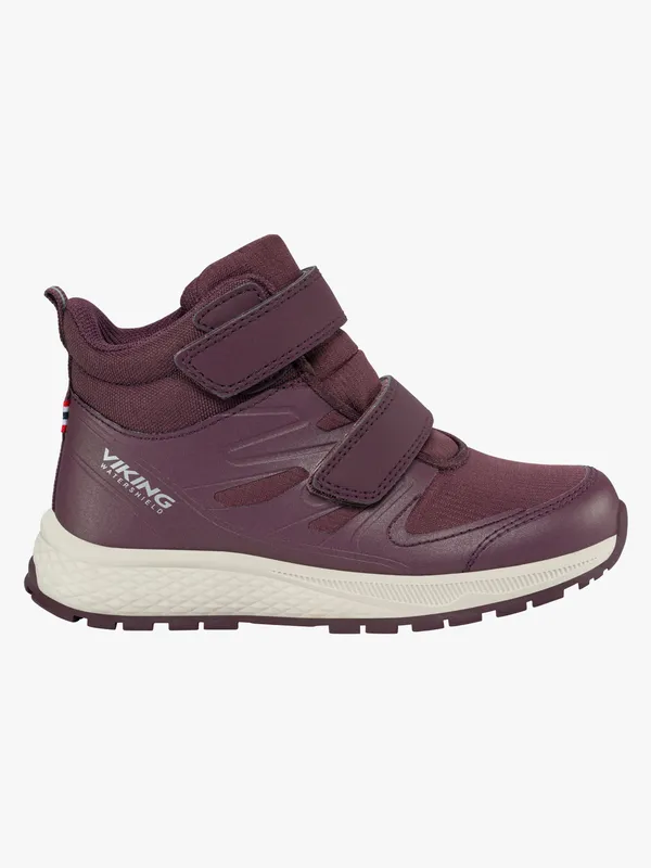 Viking Equip 2V Mid Vattentäta Sneakers, Grape, 31