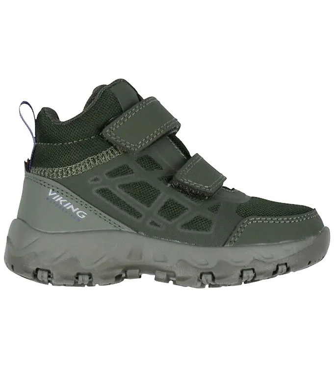 Viking Track Mid WP Sneakers, Olive, 24
