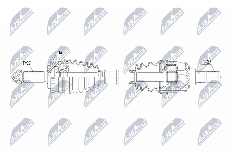 Drivaxel NTY NPW-KA-417