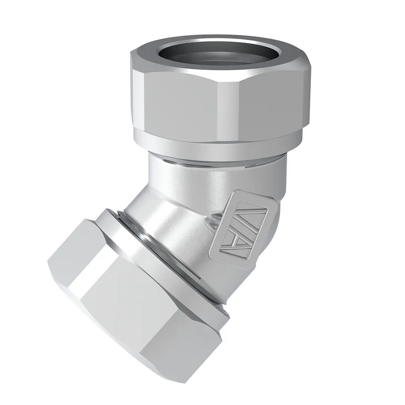 Vatette FG039110020 Vinkelkoppling 22mm x 45° Krom