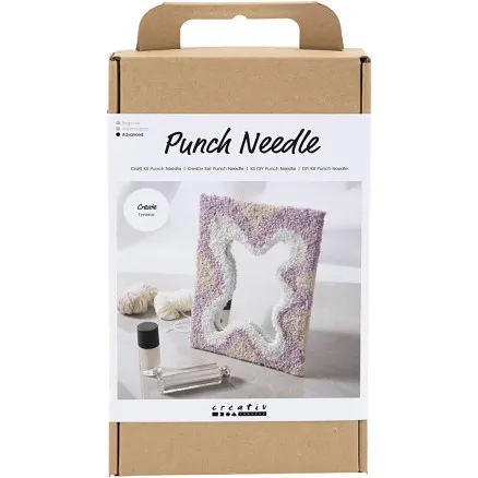 Creativ Company Pysselset Broderi Spegel med Pastellfärger