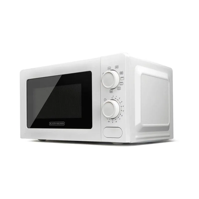BLACK+DECK Mikrovågsugn Microwave Oven 700W Grill Vit