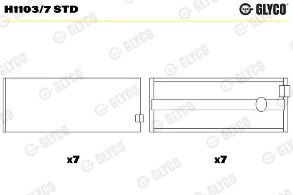 Vevlager GLYCO H1103/7 STD