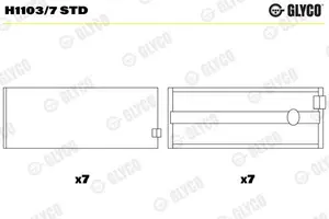 Vevlager GLYCO H1103/7 STD