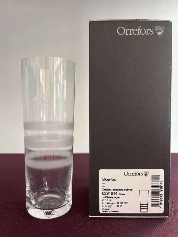 Orrefors – Slowfox – Champagne glas Design Ingegerd Råman