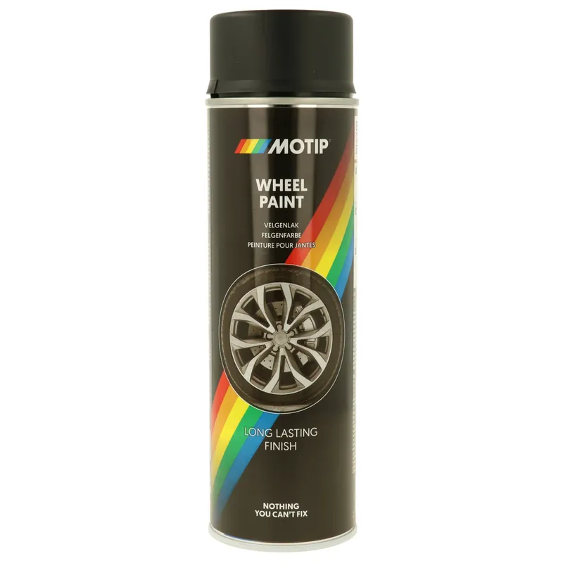 Motip Universalfärg Rim spray svart matt 500ml.