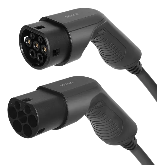 Laddkabel e-Charge 22 kW Typ2 till Typ2, 32A, 7m Deltaco