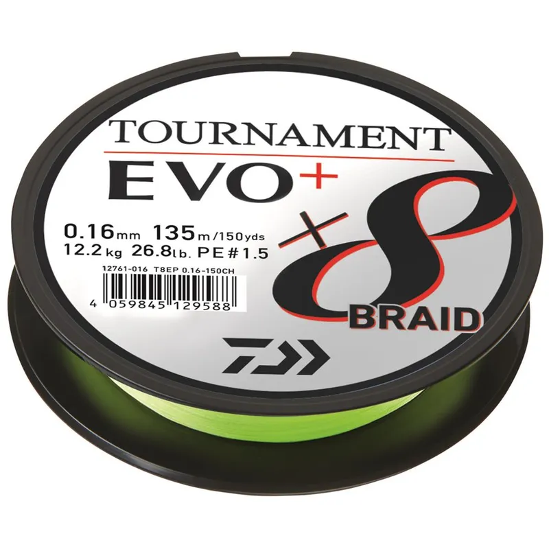 Daiwa Tournament Braid X8 Flätlina 135 m (#9588)