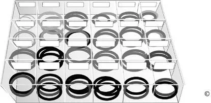 Tilka 80163 Spårringssortiment SGA110, 6-26 mm