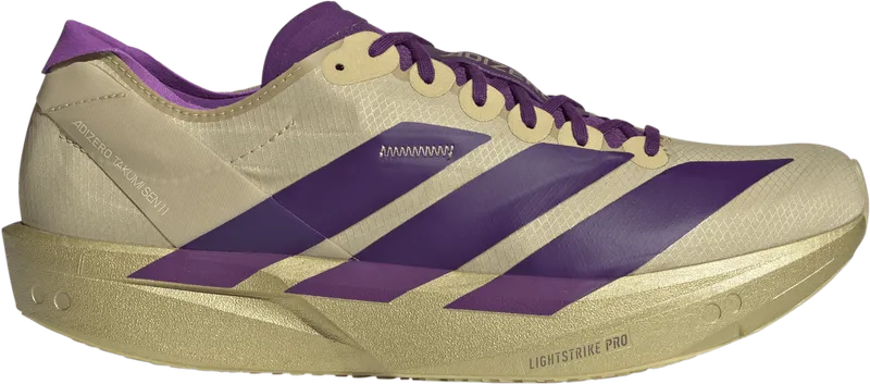 Adidas Men’s Adizero Takumi Sen 11 Sand/Rich Purple/Gold Met.