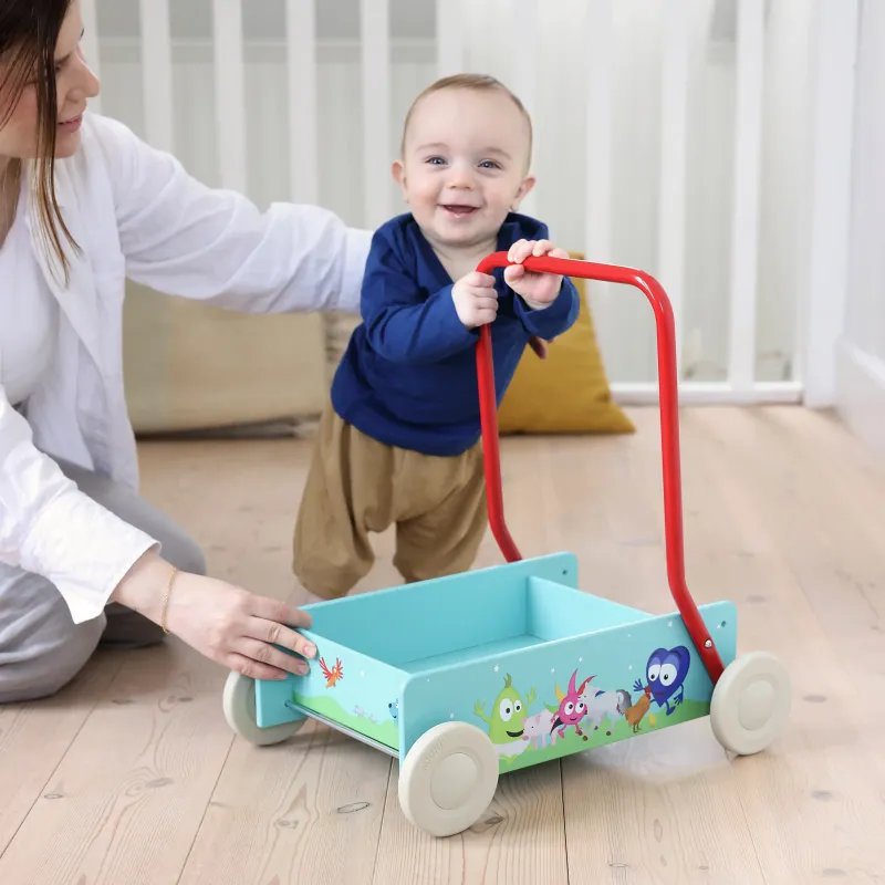 Babblarna Lära Gå Vagn Micki