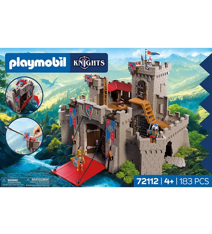 Playmobil Riddare – Stort Lejonriddarslott – 72112 – 183 Delar