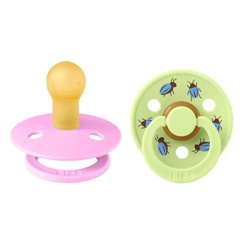 BIBS Studio Colour Napp Beetle Mix 2-Pack Latex Stl 1 Rund, Ballet/Matcha
