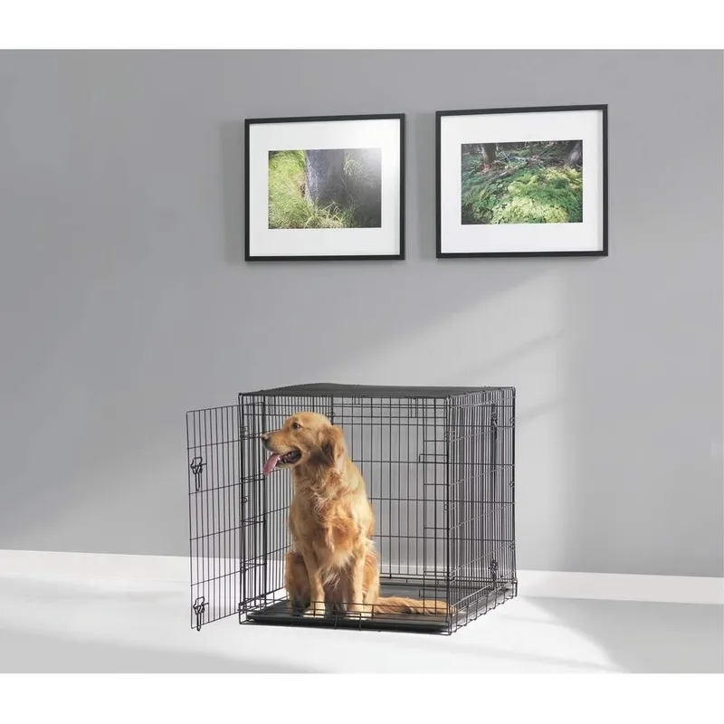 Savic Dog Cottage Hundbur Metall Svart