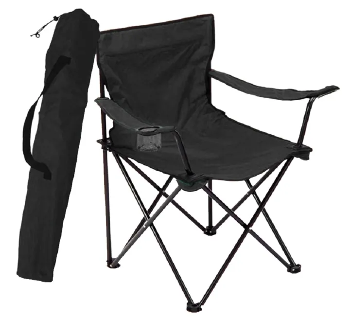 BRIV 71-480302 Campingstol svart, med väska