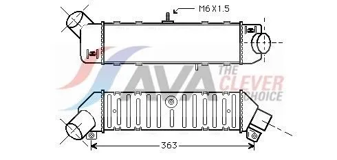 Intercooler AVA COOLING SYSTEMS VNA4162