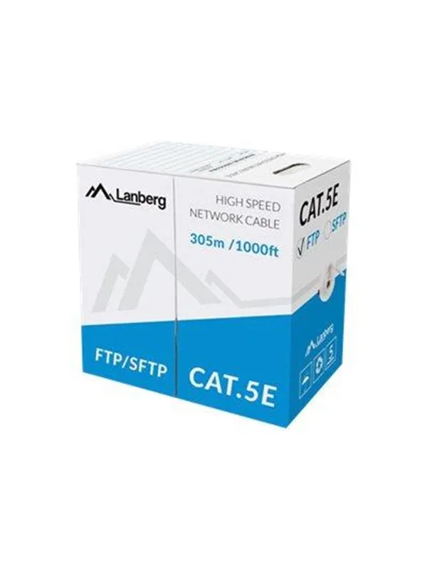 Lanberg bulk cable - 305 m - grey RAL 7035 - Grå