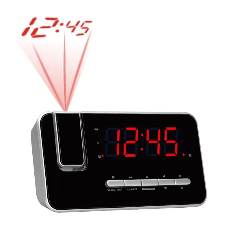 Clockradio Denver CRP-618 – Ur – Digital – FM – PLL – LED – 3,05 cm – (1.2″) – Rød