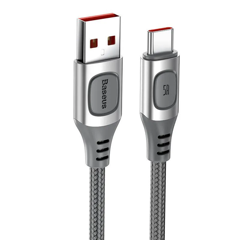 Quick Charge USB-C Kabel 5A 1m – Silver