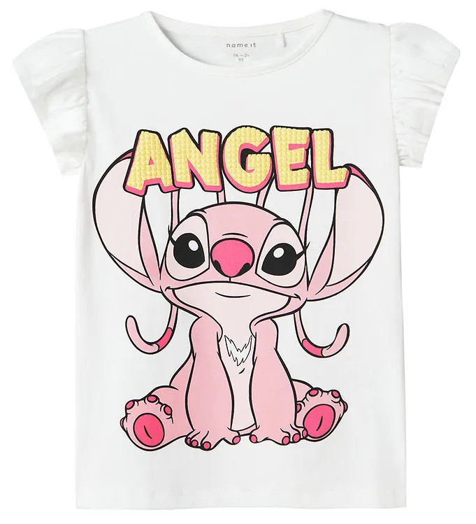 Name It T-shirt – NmfAsbiri – Stitch – Bright White