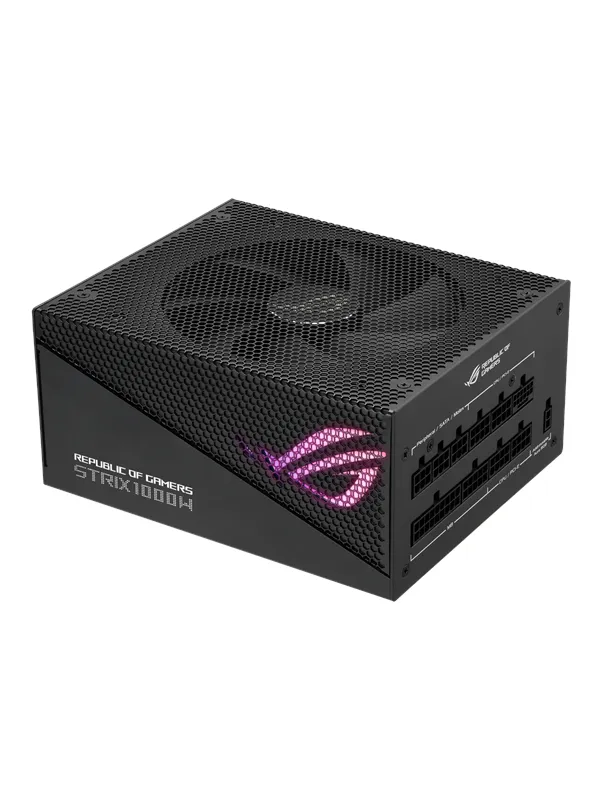 ASUS ROG STRIX Gold Aura Edition - 1000W Strömförsörjning - 1000 Watt - 135 mm - ATX 3.0 - 80 Plus Gold certificate