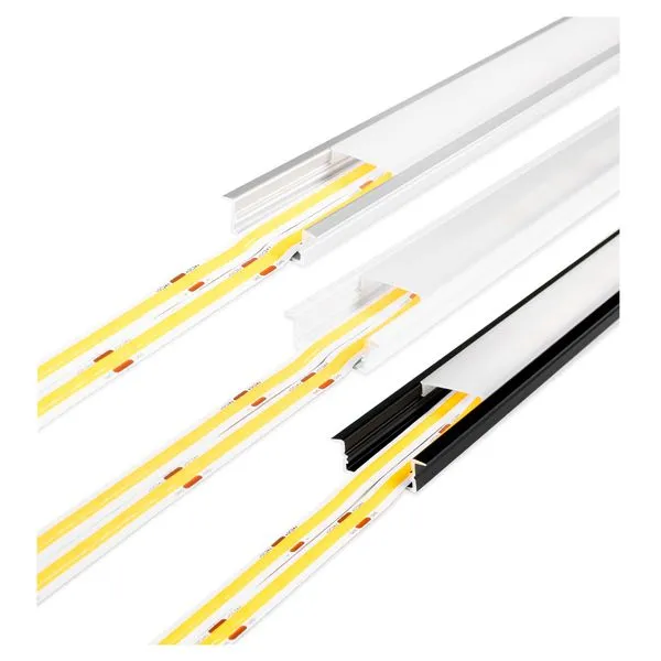 Aluminiumprofil för LED-list AGGE Wide Recessed - Infälld, bred, Silver (100 cm)