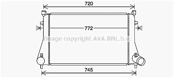 PRASCO VN4403 Intercooler
