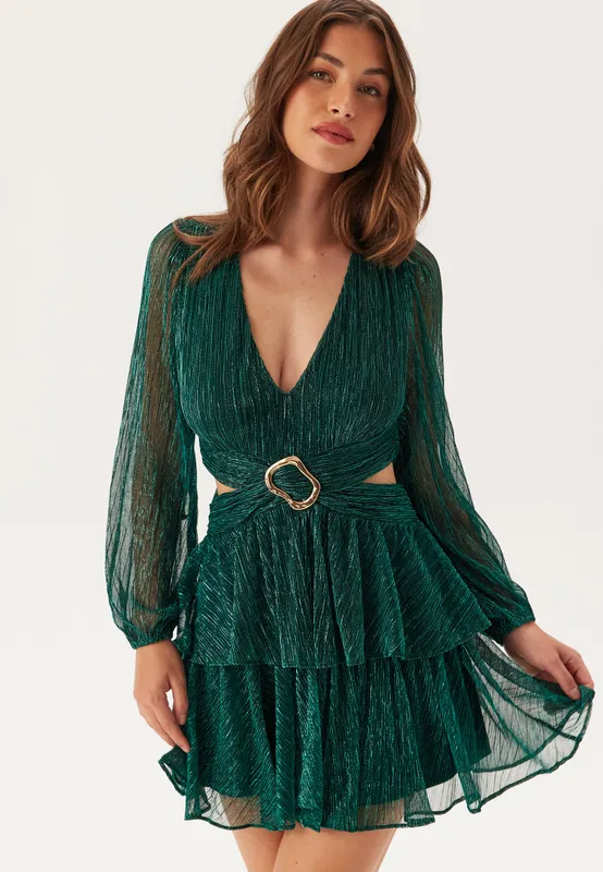 Donna Plisse Mini Dress (#6248)