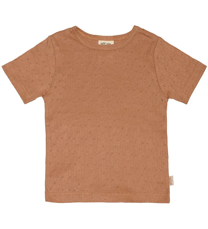 Petit Piao T-shirt – Pointelle – Summer Camel