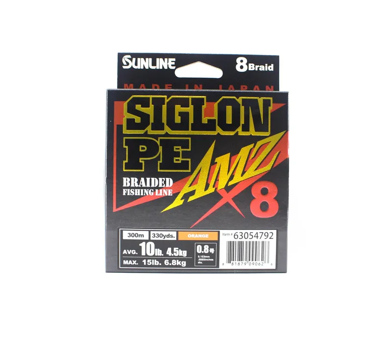 Sunline PE Line X8 Siglon AMZ 300m PE 0,8 10LB Orange (0626) orange