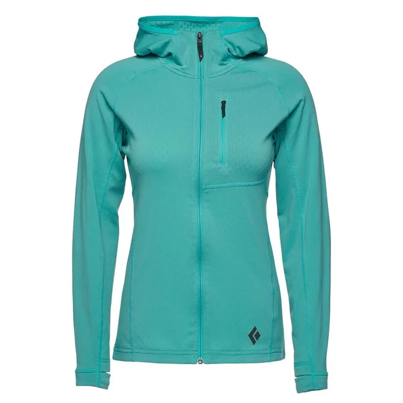 Black Diamond Coefficient Fleece Hoody fleecejacka (dam) - Dark Patina, S