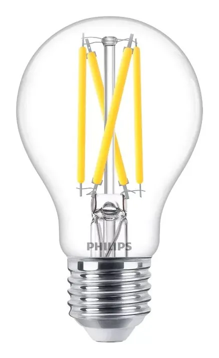 Philips MAS LED-lampa E27 5.9 W Klar, dimbar