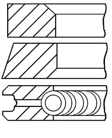 Kolvringsats GOETZE ENGINE 08-422300-00