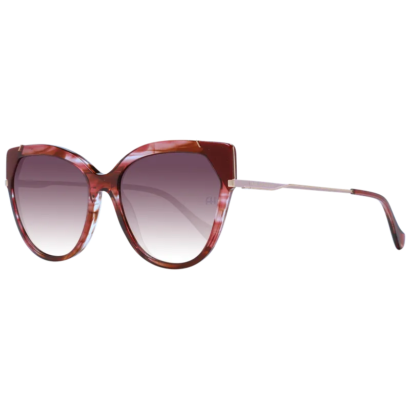 Ana Hickmann Fjärilsform Solglasögon i Röd #5134