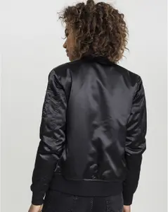 Urban Classics Bomberjakke i Satin Svart