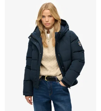 Superdry för kvinnor. W5011993A Jacka Everest marinblå (XL), Casual, Polyester, Marino