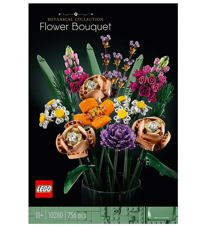 LEGO® 10280 Ikoner Blomsterbukett, Konstgjorda blommor, Botanicals-kollektion, set för vuxna