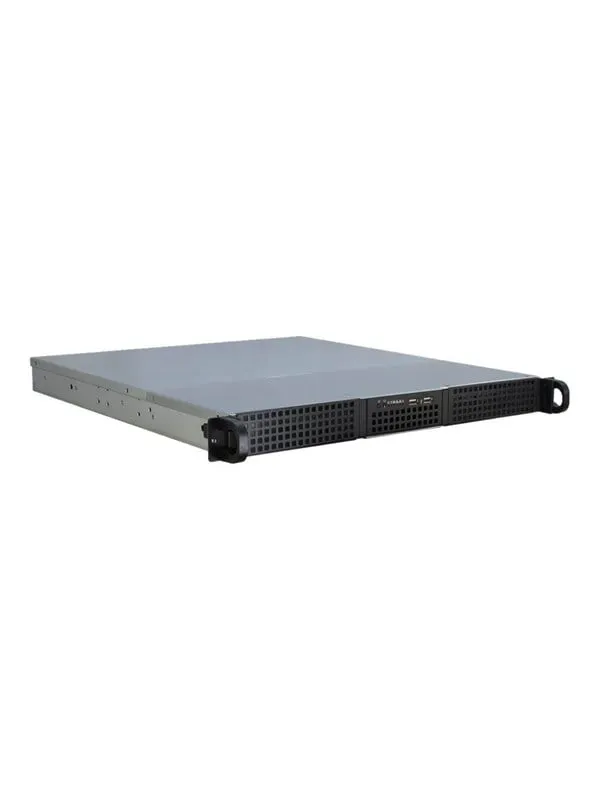Inter-Tech IPC 1U-10248 - Chassi - Server (Rack) - Svart