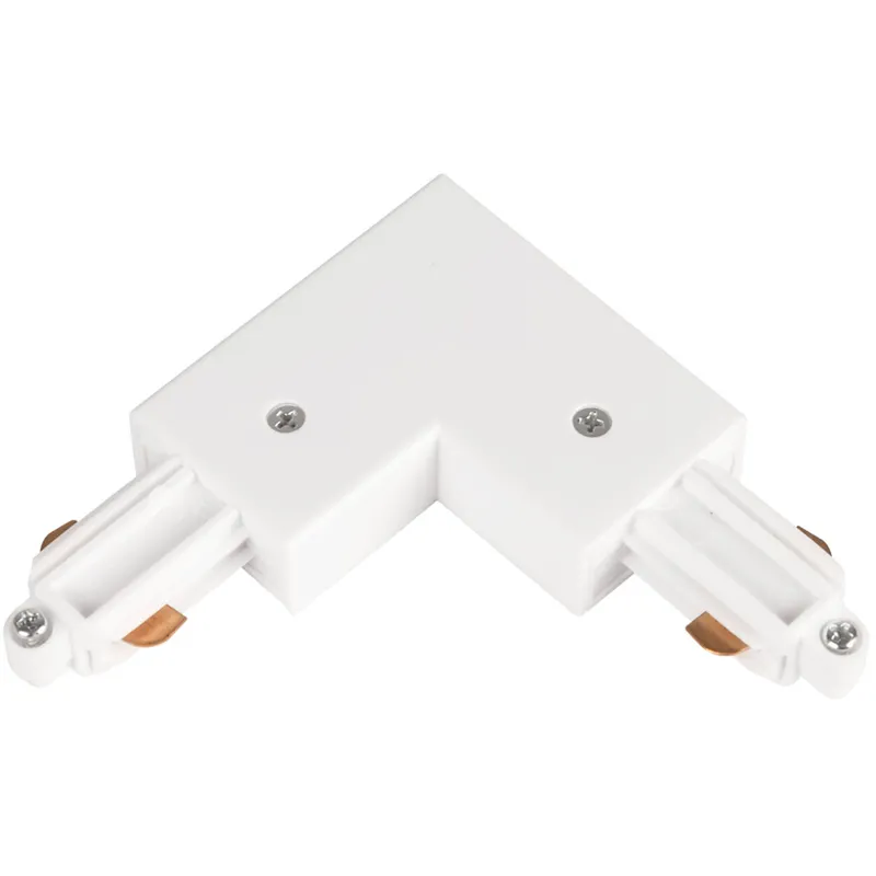Hide-a-Lite LiteTrac L-anslutning 1-fas, vit Ytter