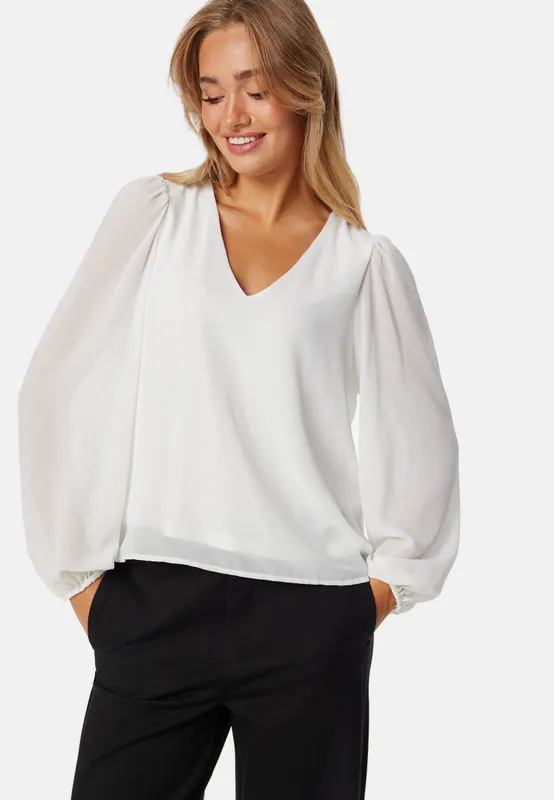 Objmila Re L/S V-Neck Top (#5724)