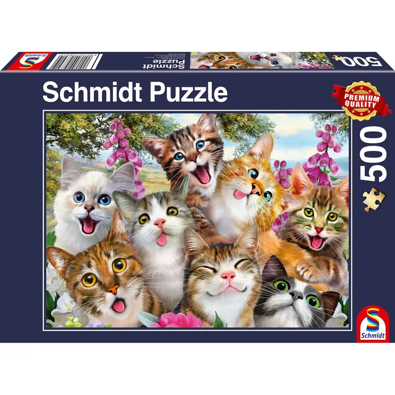 Cat Selfie Pussel 500 bitar Schmidt