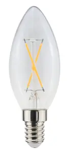 Kronlampa E14 LED 1W 2200K 90 lumen