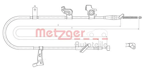 Handbromsvajer METZGER 17.5060